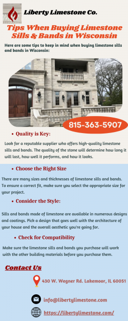 Tips When Buying Limestone Sills & Bands in Wisconsin!