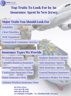 Top Traits To Look For In An Insurance Agent In New Jersey