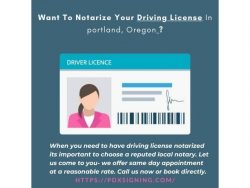 How to notarize a driver license copy?
