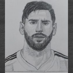 How to Draw Lionel Messi – Football Player⚽| Step by Step Drawing Tutorial