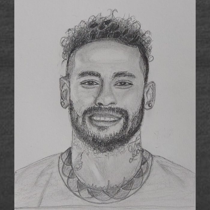 “Neymar Jr” Easy Drawing | Drawing Tutorial Step By Step For Beginners