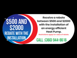 $500 And $2000 Rebate With The Installation