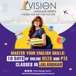 Experience the best PTE classes at Vision Language Experts, the leading PTE institute in Jalandhar.