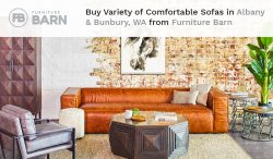 Buy Variety of Comfortable Sofas in Albany & Bunbury, WA from Furniture Barn