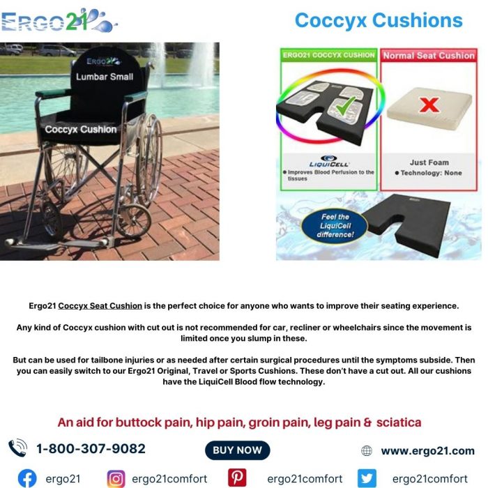 Comfort and Relief with Coccyx Cushions: Tailbone Support for Enhanced Sitting Comfort