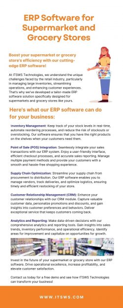 Scalable and Flexible: ERP Software for Supermarket and Grocery Stores