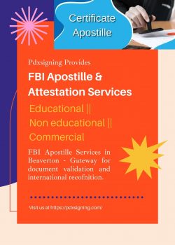 FBI Apostille & Attestation Services