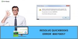 Steps to resolve QuickBooks error code 80070057?