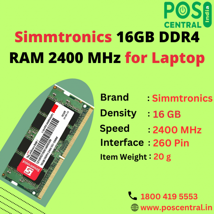 Supercharge Your Laptop’s Memory with Simmtronics 16GB DDR4 RAM