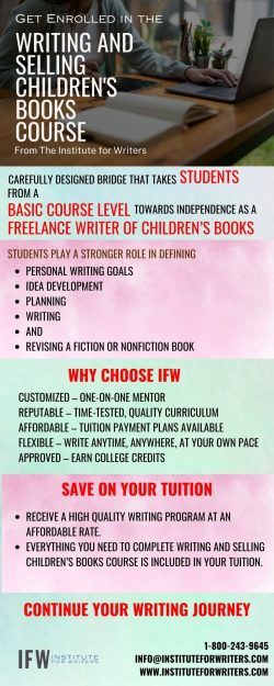 Get Enrolled in the Writing and Selling Children’s Books Course from The Institute for Writers