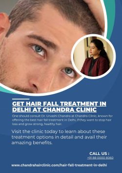 Get Hair Fall Treatment in Delhi at Chandra clinic