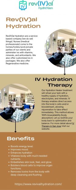 Get IV Therapy Treatment in San Jose Rev(IV)al Hydration