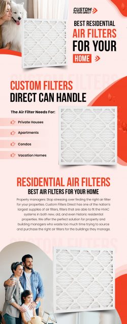Get the Best Residential Air Filters For Your Home from Custom Filters Direct