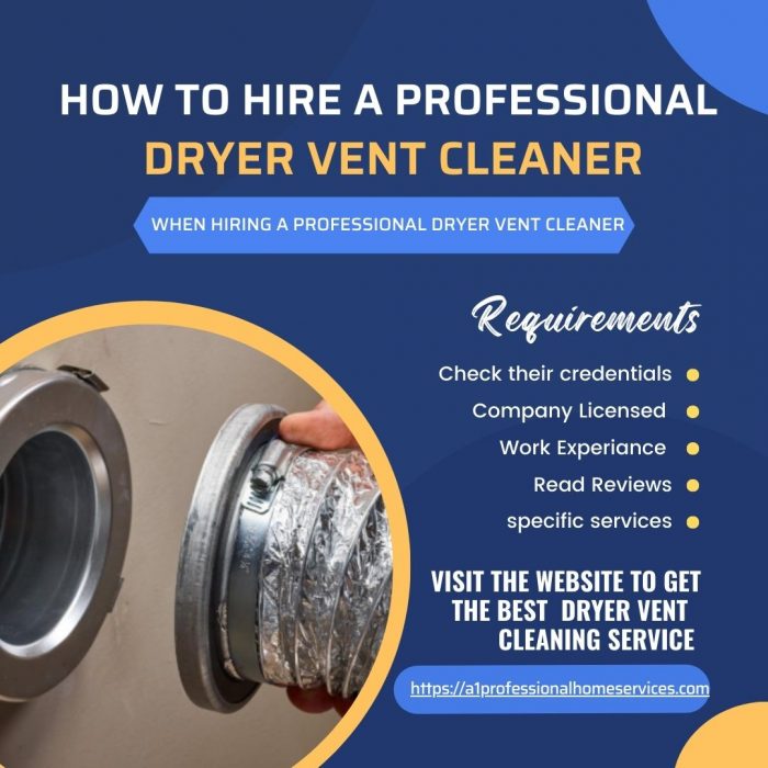 How to Hire a Professional Dryer Vent Cleaner