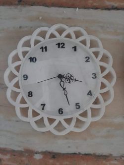 White marble handicraft watch