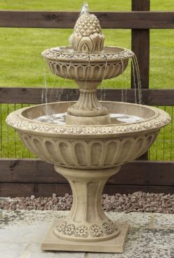 Sandstone carved outdoor water fountain
