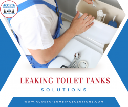Acosta Plumbing Solutions Fixes Leaking Toilet Tanks in Katy