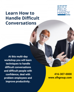 Learn How to Handle Difficult Conversations – Stitt Feld Handy Group