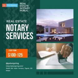 Real estate mobile notary