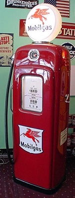 Restored Mobilgas Gas Pump