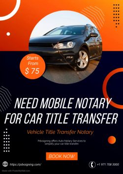 Need Mobile Notary For Car Title Transfer