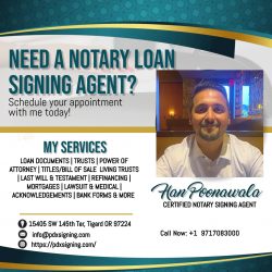 Notary loan signing agent