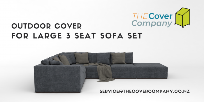 Outdoor Cover for Large 3-Seat Sofa Set – The Cover Company
