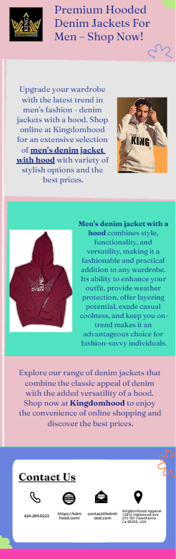 Premium Hooded Denim Jackets For Men – Shop Now!