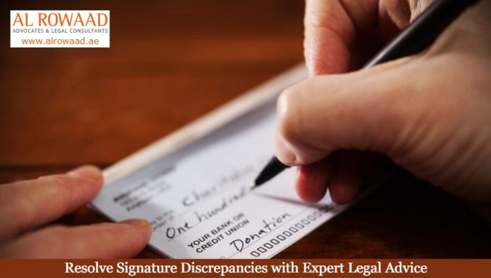 Resolve Signature Discrepancies with Expert Legal Advice