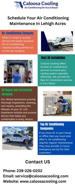 Schedule Your Air Conditioning Maintenance In Lehigh Acres