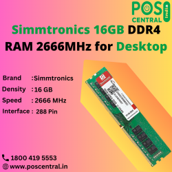 Upgrade Your Desktop with Simmtronics 16GB DDR4 RAM 2666MHz