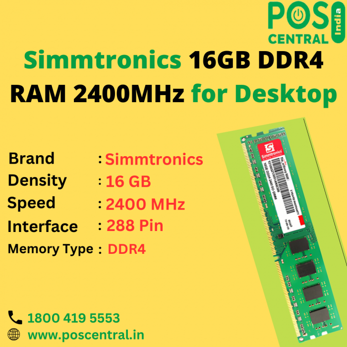 Upgrade your Desktop Experience with Simmtronics 16GB DDR4 RAM