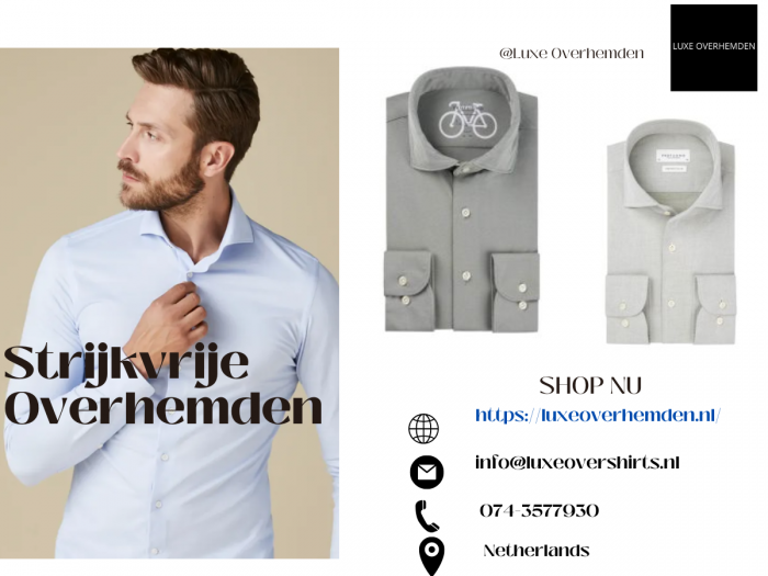Luxe Overhemden: strijkvrije overhemden in Nederland