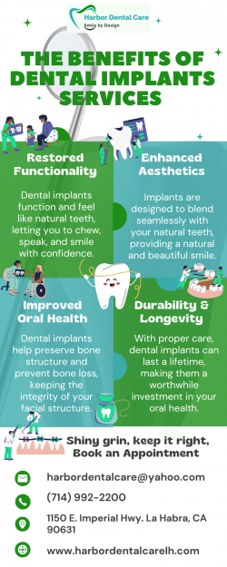The Benefits of Dental Implant Services |Harbor Dental Care