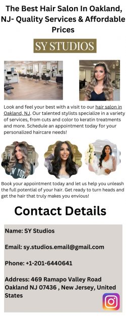 The Best Hair Salon In Oakland, NJ- Quality Services & Affordable Prices
