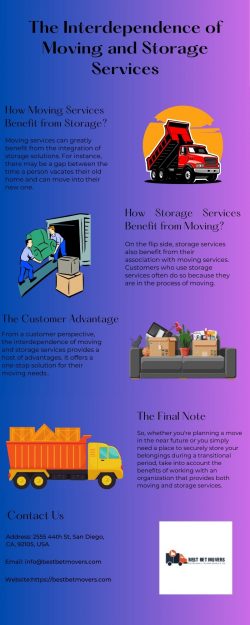 The Interdependence of Moving and Storage Services