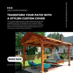 Transform Your Patio with a Stylish Custom Cover