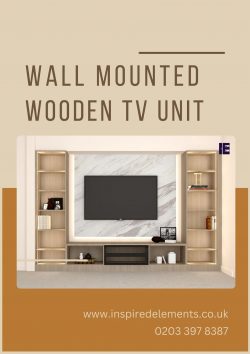 Wall Mounted Wooden TV Unit | Inspired Elements | London