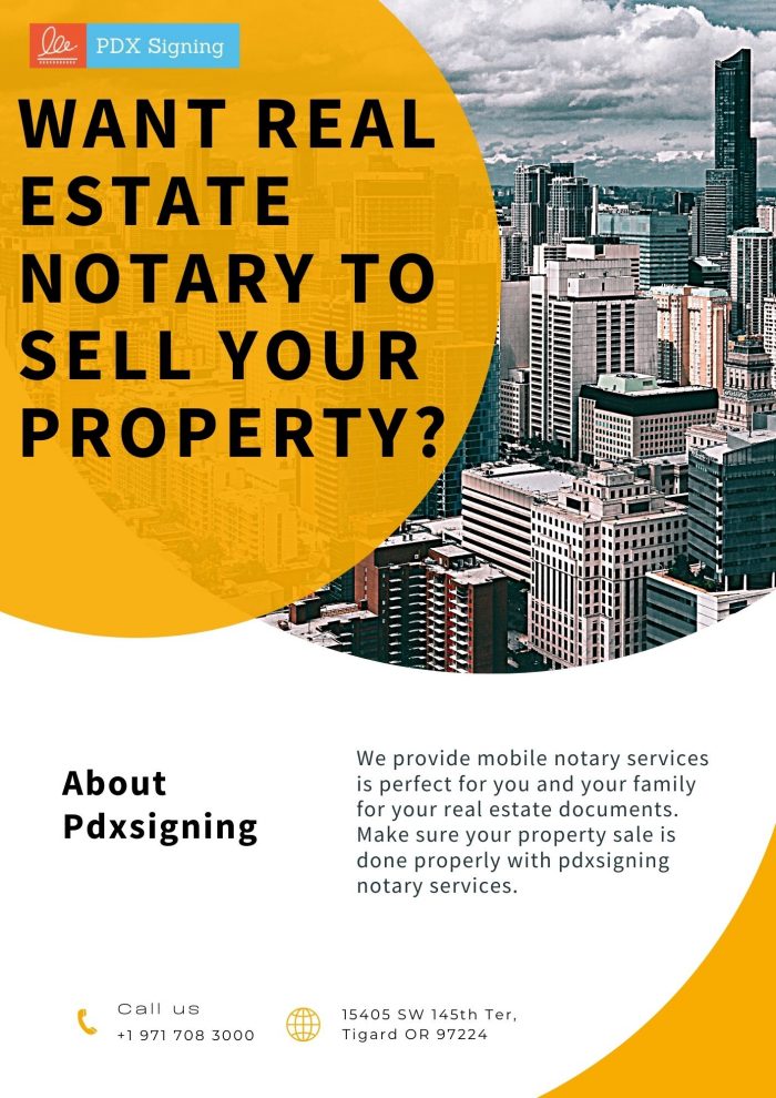 Want ReaL Estate Notary To Sell Your Property