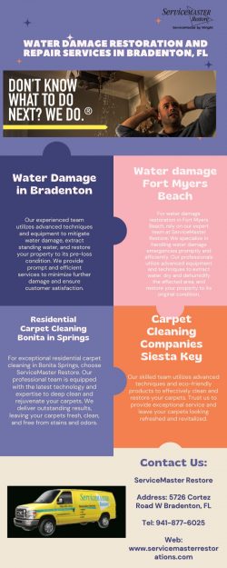 Water Damage Restoration and Repair Services in Bradenton, FL