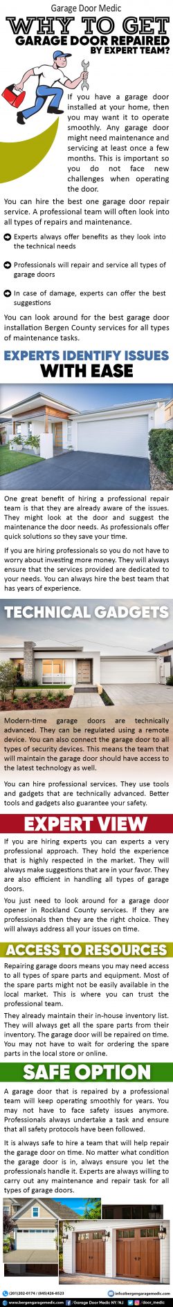 Why To Get Garage Door Repaired By Expert Team?