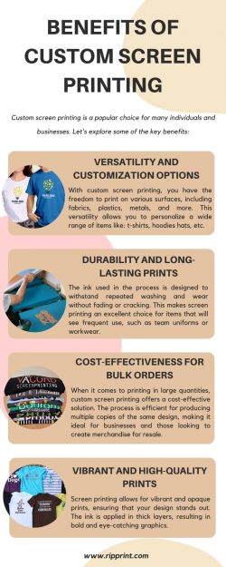 Benefits of Custom Screen Printing