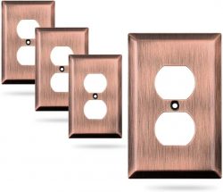 Buy Copper Switch Plate Covers in the USA from SleekLighting