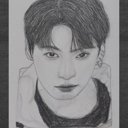 How to Draw BTS Jungkook | Step by Step – BTS Drawing Tutorial | Yubi Art
