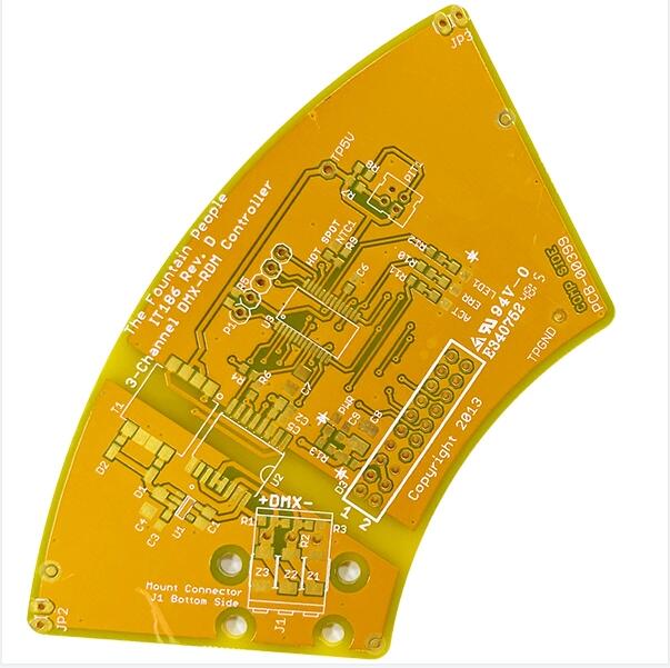 2-Layers Rigid PCB Yellow Soldermask