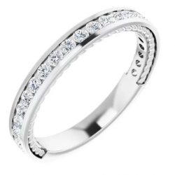 1/2 CTW Diamonds Studded Fancy Anniversary Band for Her