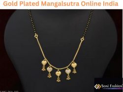 Exquisite Gold-Plated Mangalsutra Online In India -Soni.Fashion
