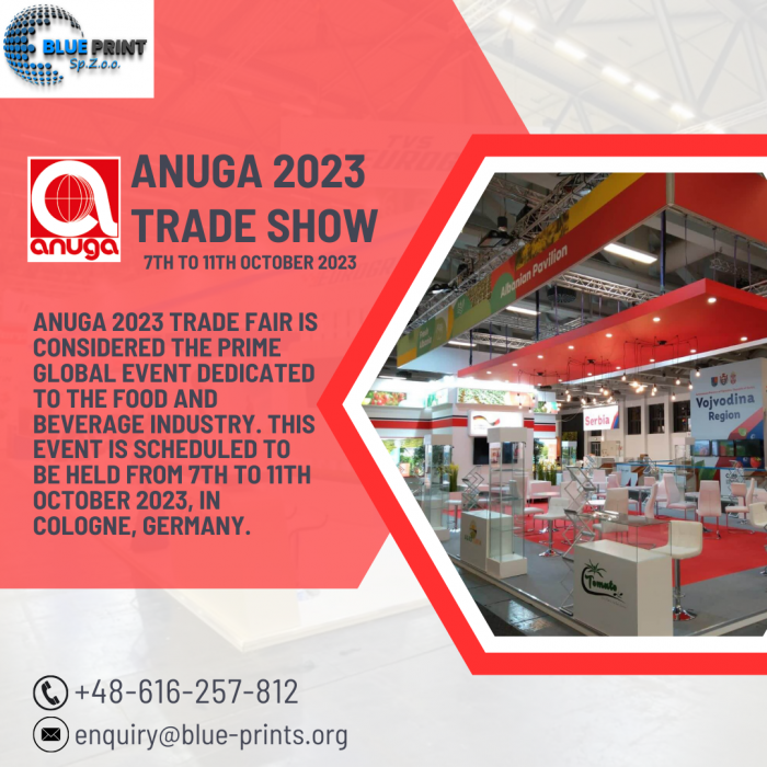 Shape the Future of F&B Industry by Participating in the ANUGA 2023 Trade Fair in Cologne