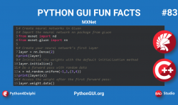 MXNet Library – Python GUI