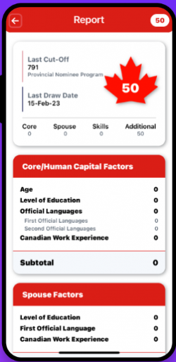Canada Express Entry Points Calculator App